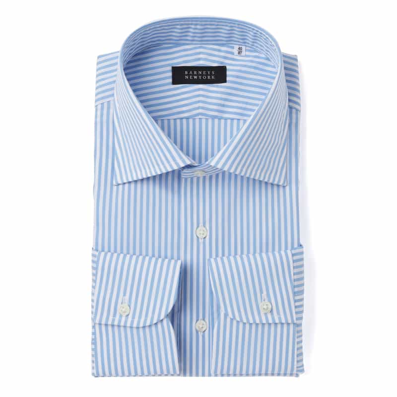 ストライプ柄ドレスシャツ