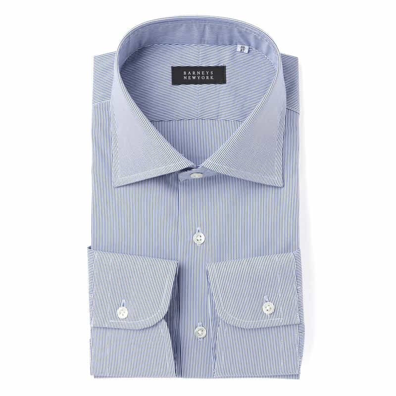 ピンストライプ柄ドレスシャツ