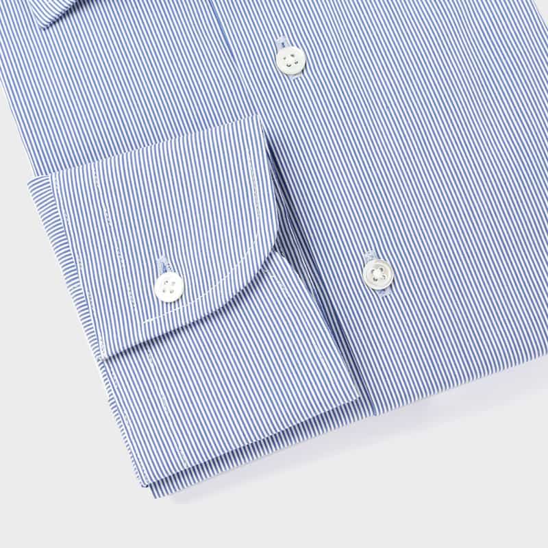 BARNEYS NEW YORK ピンストライプ柄ドレスシャツ NAVY