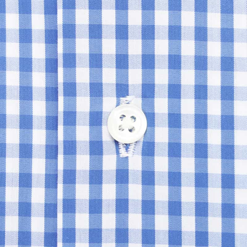 BARNEYS NEW YORK ギンガムチェック柄ドレスシャツ BLUE