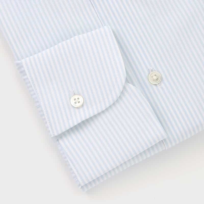 BARNEYS NEW YORK ストライプ柄ドレスシャツ（THOMAS MASON社製生地使用） LIGHT BLUE