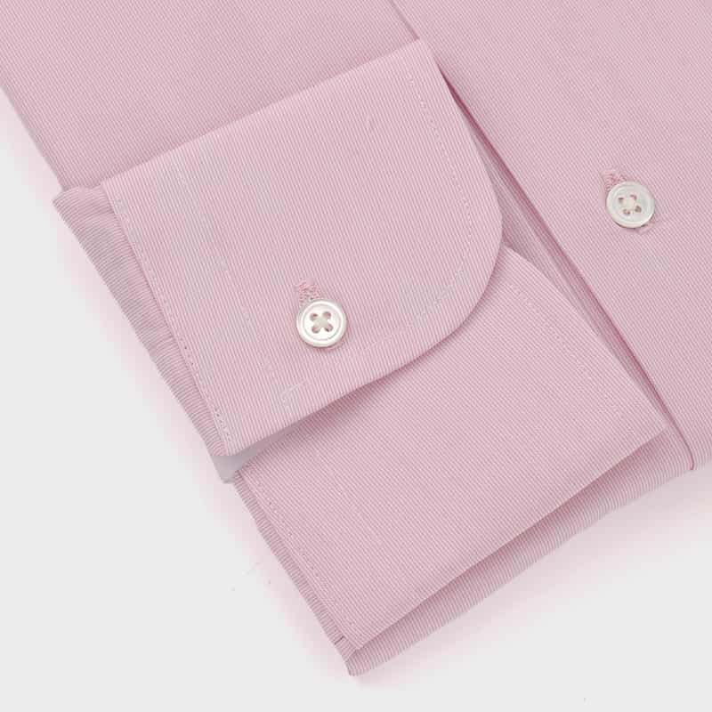 BARNEYS NEW YORK ピンストライプ柄ドレスシャツ（THOMAS MASON社製生地使用） PINK