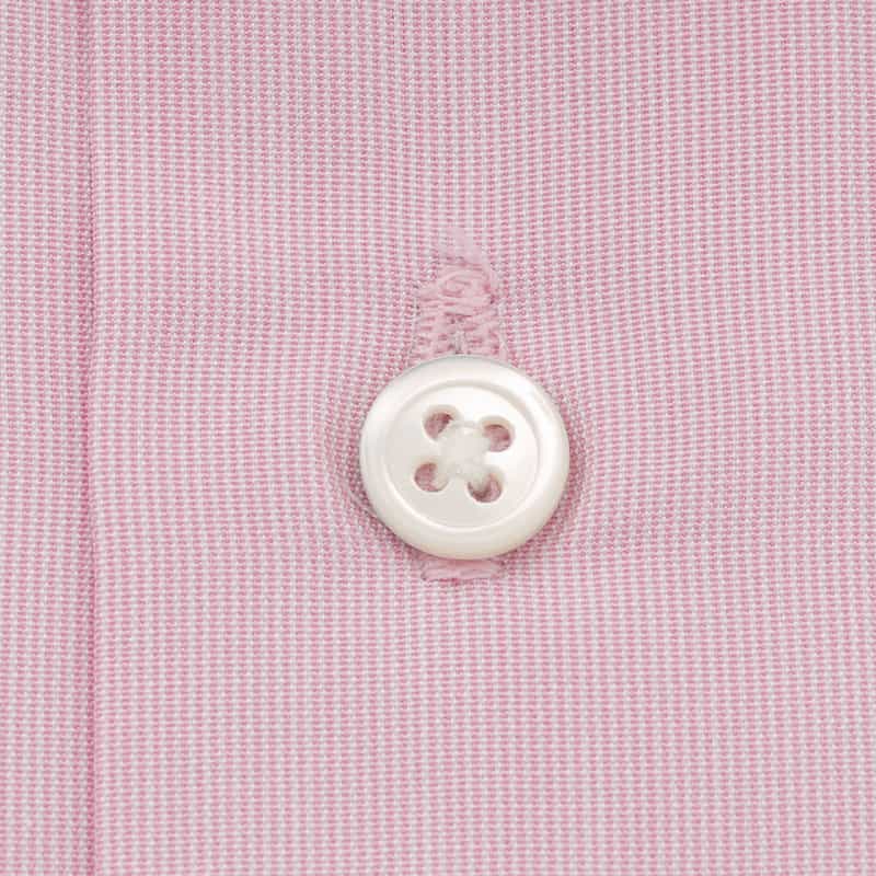 BARNEYS NEW YORK ピンストライプ柄ドレスシャツ（THOMAS MASON社製生地使用） PINK