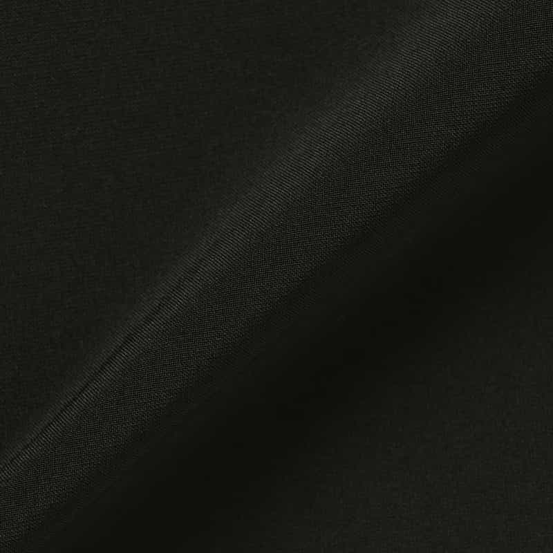BARNEYS NEW YORK ウォッシャブル　ラッフルデザイン シアーブラウス BLACK