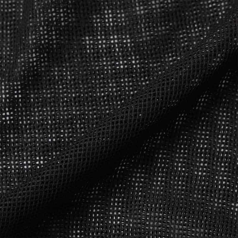 BARNEYS NEW YORK ウォッシャブル メッシュ素材ジップアップパーカー BLACK