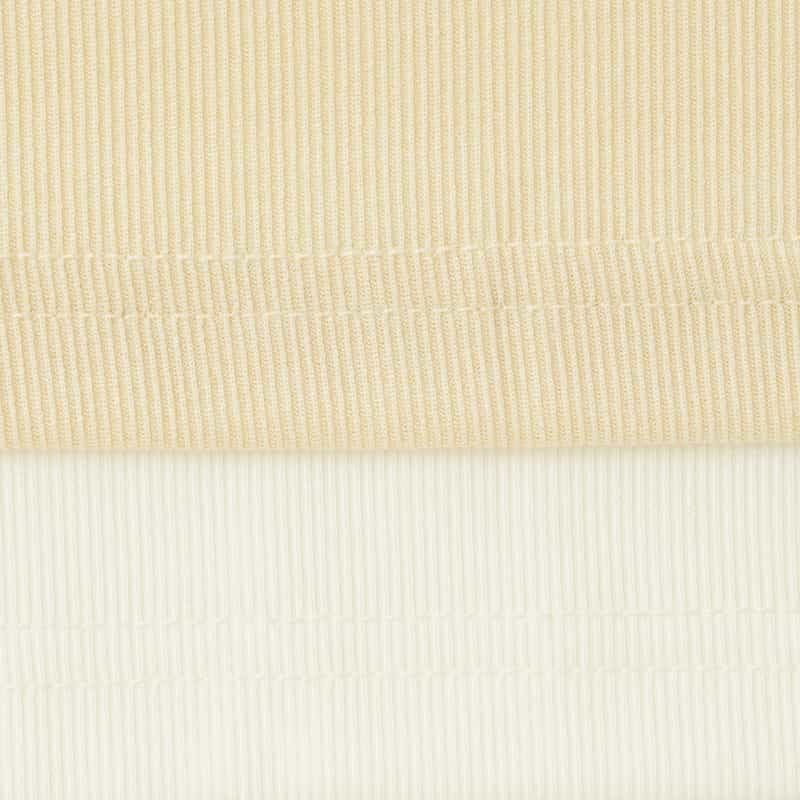 BARNEYS NEW YORK ウォッシャブル レイヤードデザインリブカットソー YELLOW