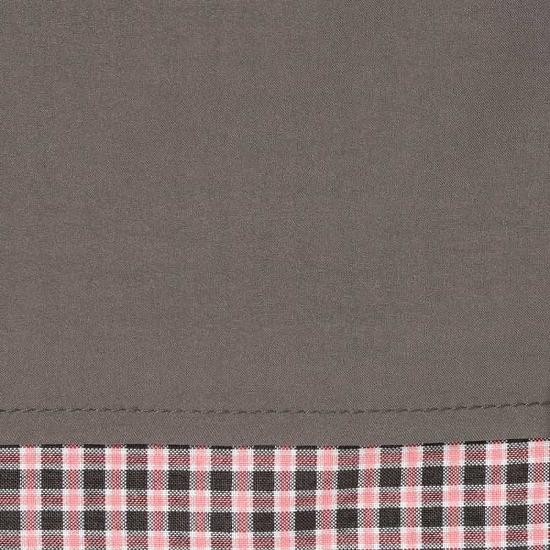 BARNEYS NEW YORK ウォッシャブル シアサッカー素材チェック柄ドローストリングワイドパンツ PINK