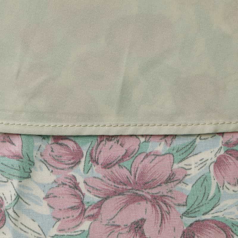 BARNEYS NEW YORK ウォッシャブル コンビネーションフラワープリントロングスカート PINK