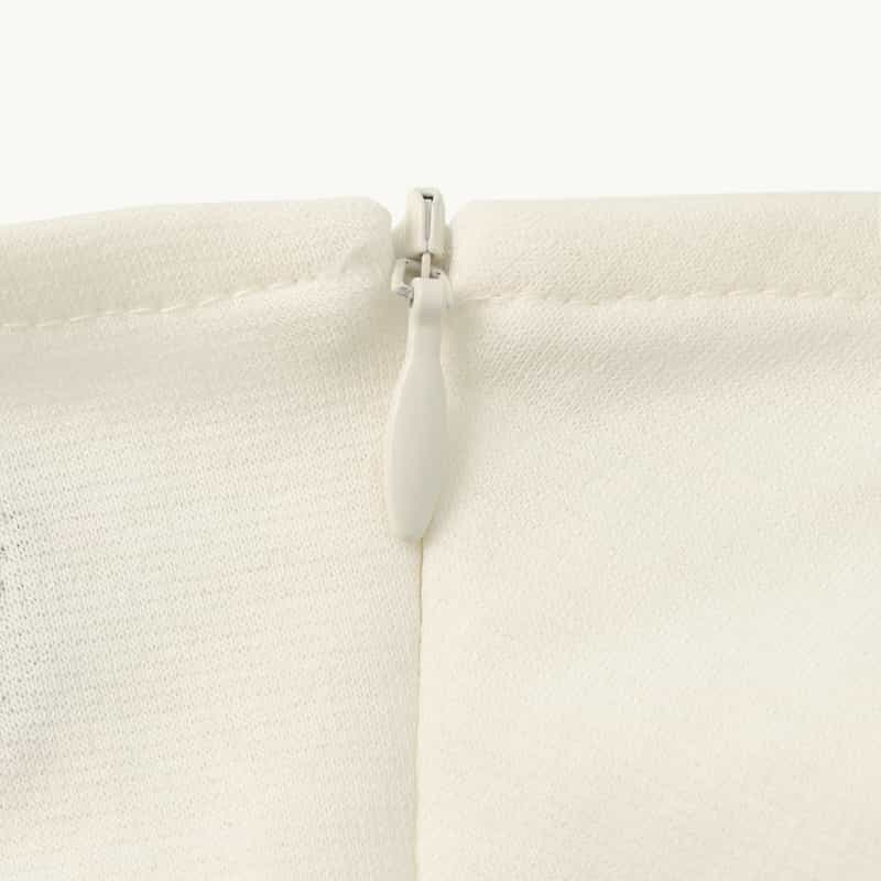 BARNEYS NEW YORK ウォッシャブル コットン ギャザーカットソー WHITE