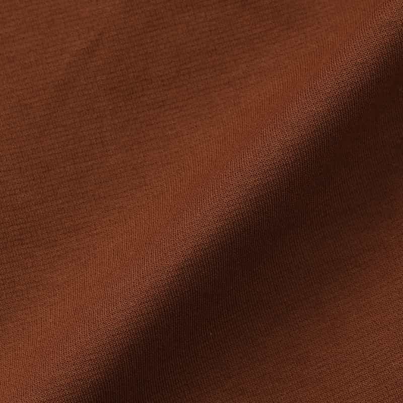 BARNEYS NEW YORK ウォッシャブル コットン ギャザーカットソー BROWN