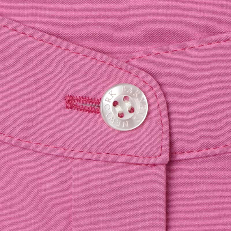 BARNEYS NEW YORK ウォッシャブル バンドカラーシャツドレス PINK