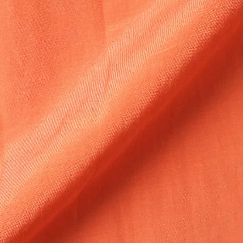 BARNEYS NEW YORK ウォッシャブル ボリュームスリーブ シャツドレス ORANGE