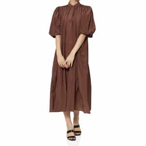 ウォッシャブル ボリュームスリーブ シャツドレス