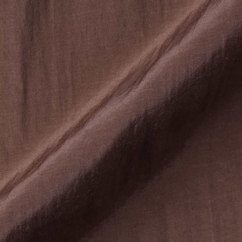 BARNEYS NEW YORK ウォッシャブル ボリュームスリーブ シャツドレス BROWN