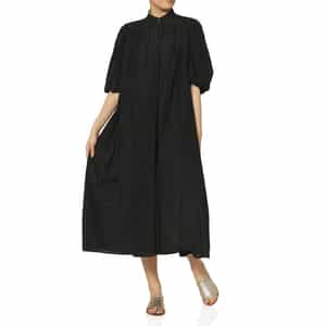 ウォッシャブル ボリュームスリーブ シャツドレス