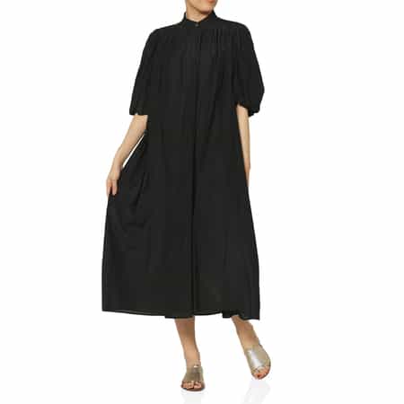 ウォッシャブル ボリュームスリーブ シャツドレス