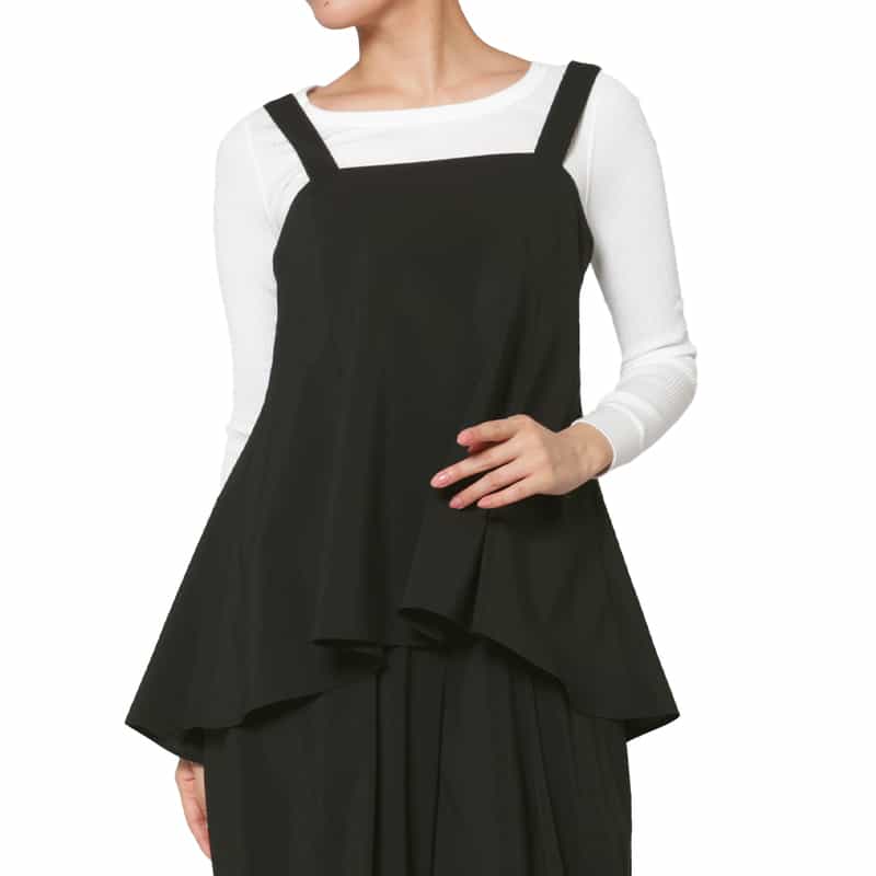 BARNEYS NEW YORK セットアップ ウォッシャブル キャミソール BLACK