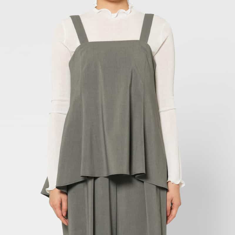BARNEYS NEW YORK セットアップ ウォッシャブル キャミソール GRAY
