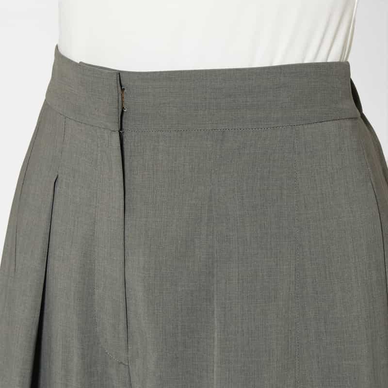 BARNEYS NEW YORK セットアップ ウォッシャブル タックパンツ GRAY