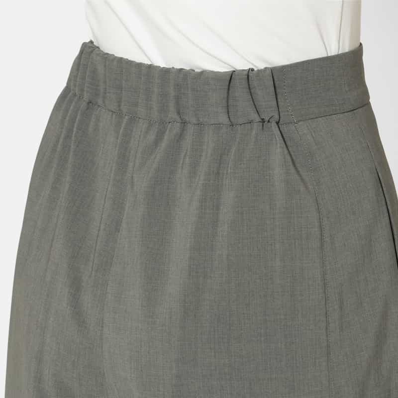 BARNEYS NEW YORK セットアップ ウォッシャブル タックパンツ GRAY