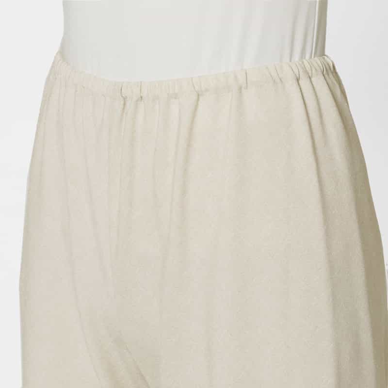 BARNEYS NEW YORK ウォッシャブル リネンライク イージーワイドパンツ LT BEIGE