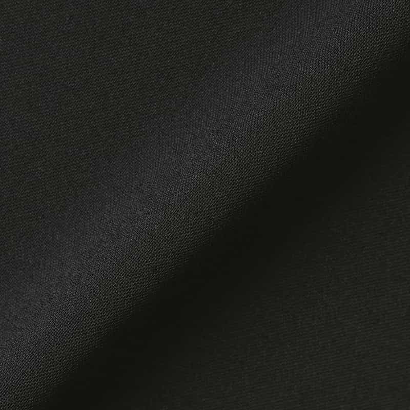 BARNEYS NEW YORK ウォッシャブル リネンライク イージーワイドパンツ BLACK