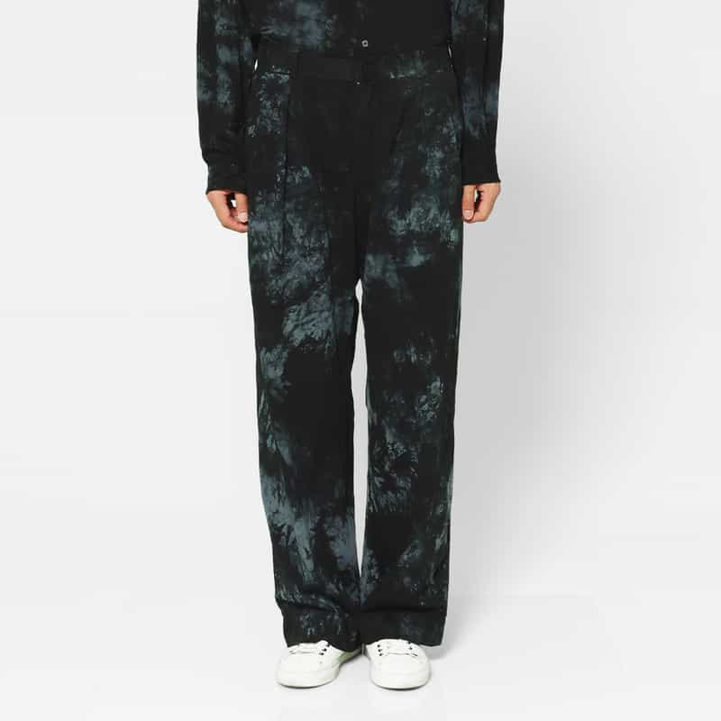 KANEMASA PHIL. KANEMASA PHIL.＜カネマサフィル＞ バーニーズ　ニューヨーク限定 ディップダイ イージーパンツ BLACK