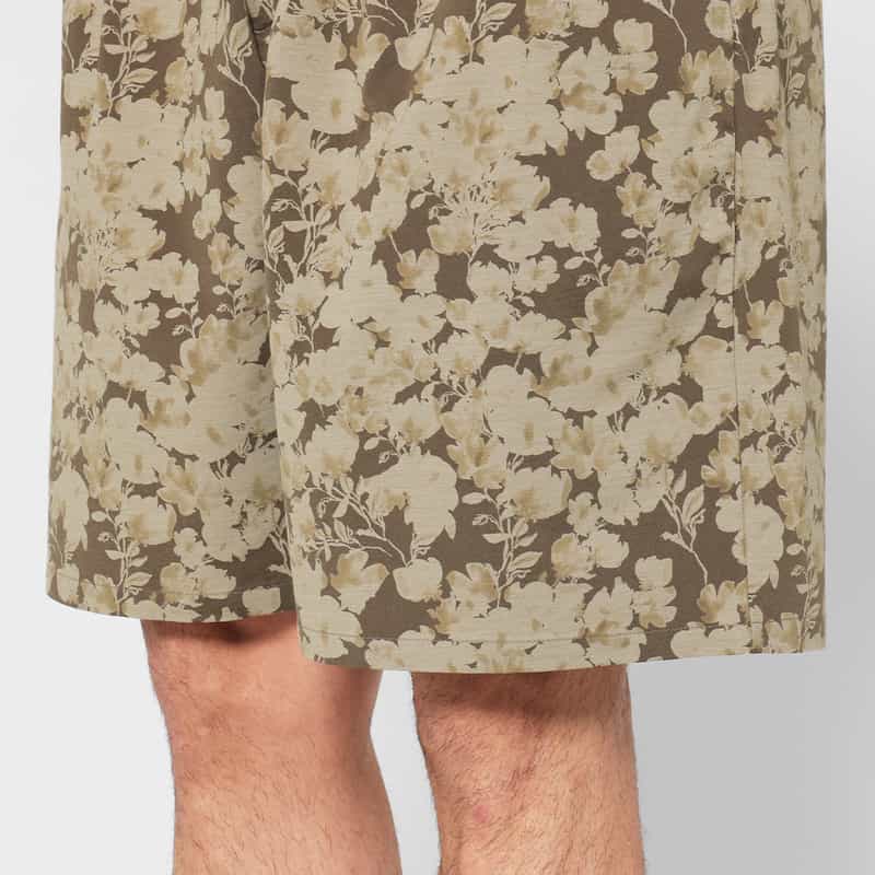 KANEMASA PHIL. KANEMASA PHIL.＜カネマサフィル＞ バーニーズ　ニューヨーク限定 リーフ柄ショーツ YELLOW