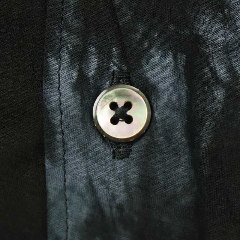 KANEMASA PHIL. KANEMASA PHIL.＜カネマサフィル＞ バーニーズ　ニューヨーク限定 ディップダイ カジュアルシャツ BLACK