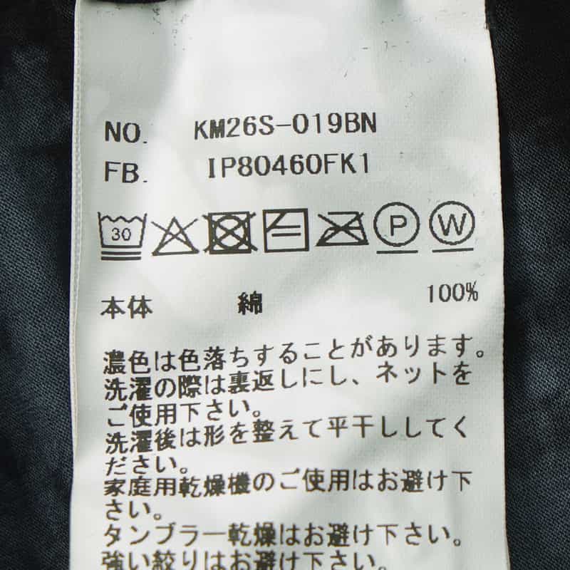 KANEMASA PHIL. KANEMASA PHIL.＜カネマサフィル＞ バーニーズ　ニューヨーク限定 ディップダイ カジュアルシャツ BLACK