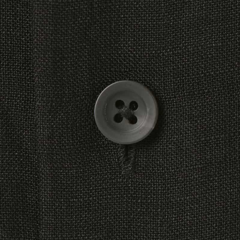 COMMAS COMMAS＜コンマ＞ リネンシャツ BLACK