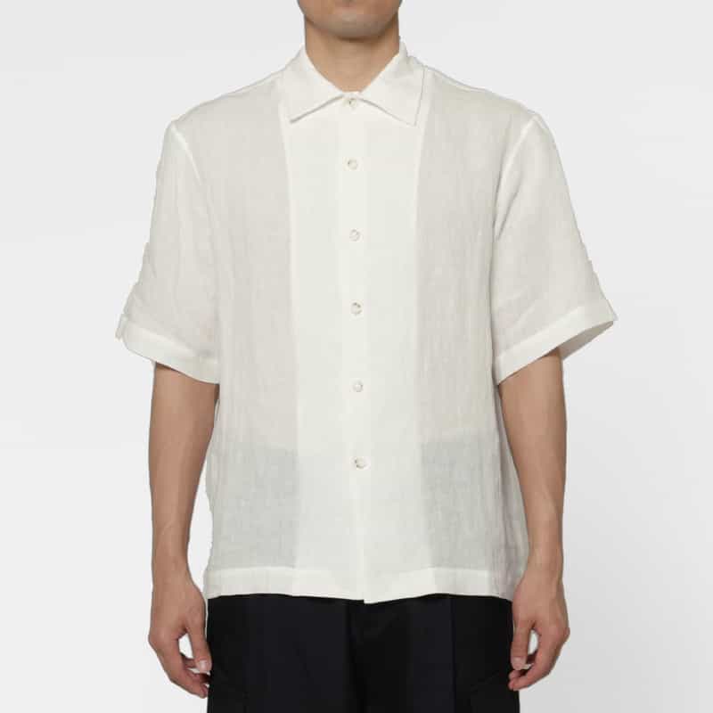 COMMAS COMMAS＜コンマ＞ リネンシャツ WHITE