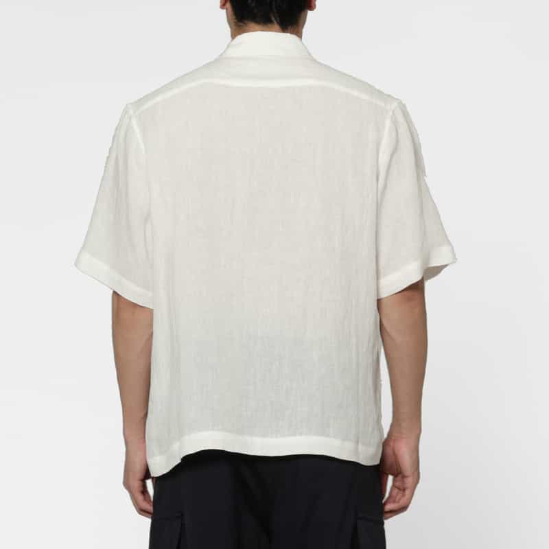 COMMAS COMMAS＜コンマ＞ リネンシャツ WHITE