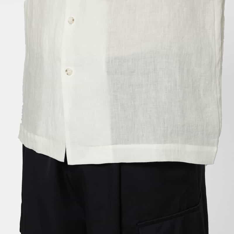 COMMAS COMMAS＜コンマ＞ リネンシャツ WHITE