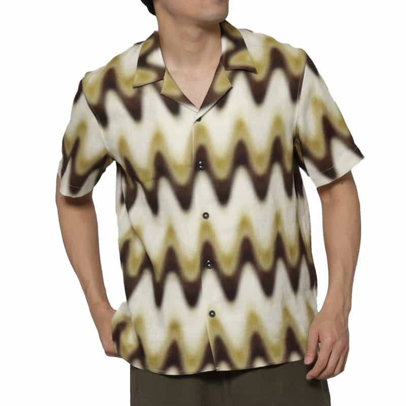 COMMAS COMMAS＜コンマ＞ ボウリングシャツ MULTI COLOR