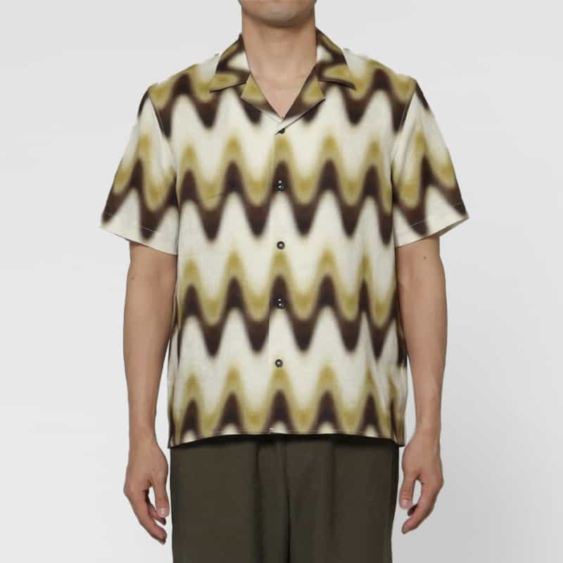 COMMAS COMMAS＜コンマ＞ ボウリングシャツ MULTI COLOR