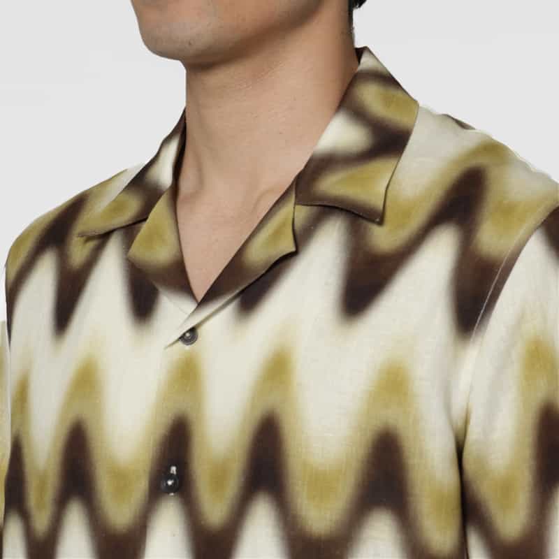 COMMAS COMMAS＜コンマ＞ ボウリングシャツ MULTI COLOR