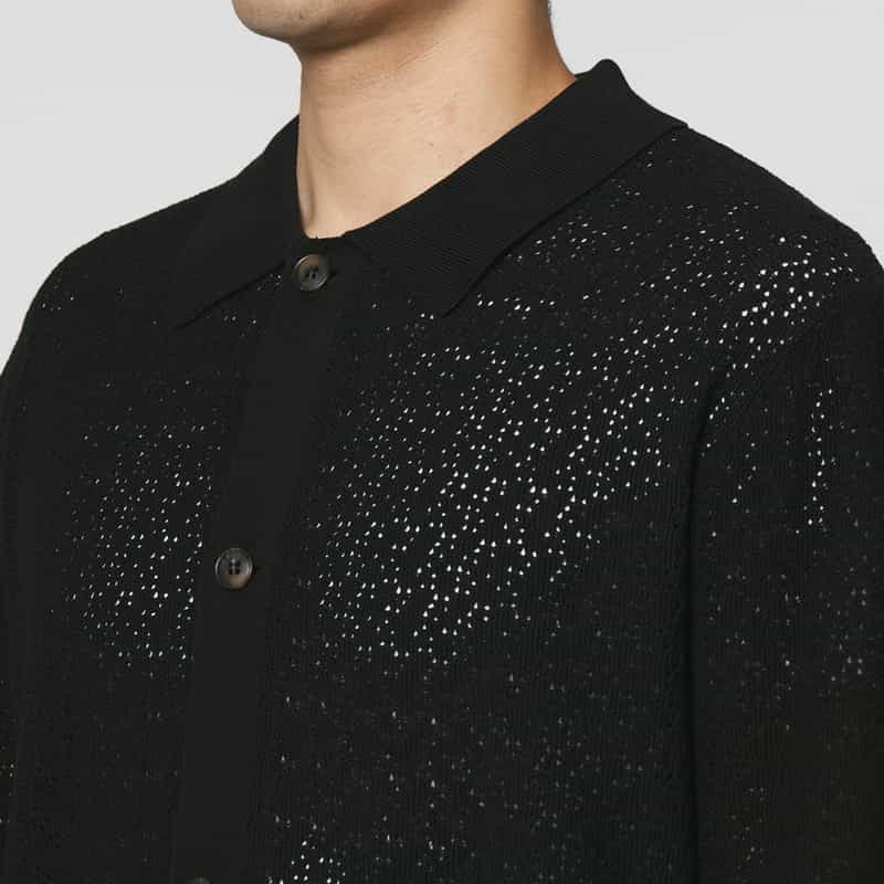 COMMAS COMMAS＜コンマ＞ ニットカーディガン BLACK