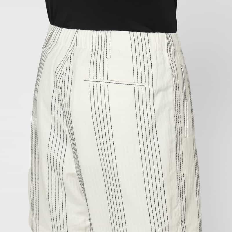 COMMAS COMMAS＜コンマ＞ ストライプ柄ショーツ WHITE