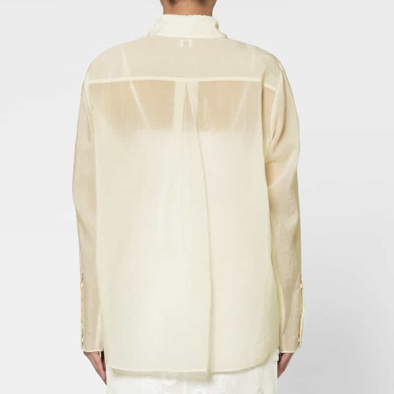 ATELIER EDITION ATELIER EDITION ＜アトリエ エディション＞シアー素材シャツ IVORY