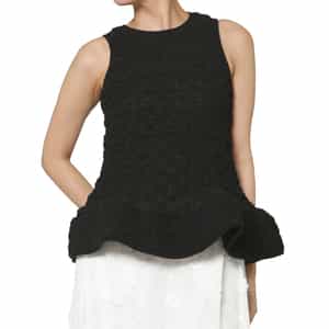 ATELIER EDITION ＜アトリエ エディション＞フリルヘム ボリュームブラウス