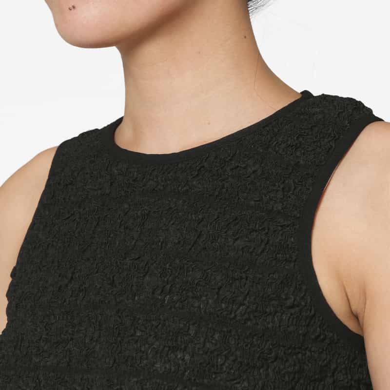 ATELIER EDITION ATELIER EDITION ＜アトリエ エディション＞フリルヘム ボリュームブラウス BLACK