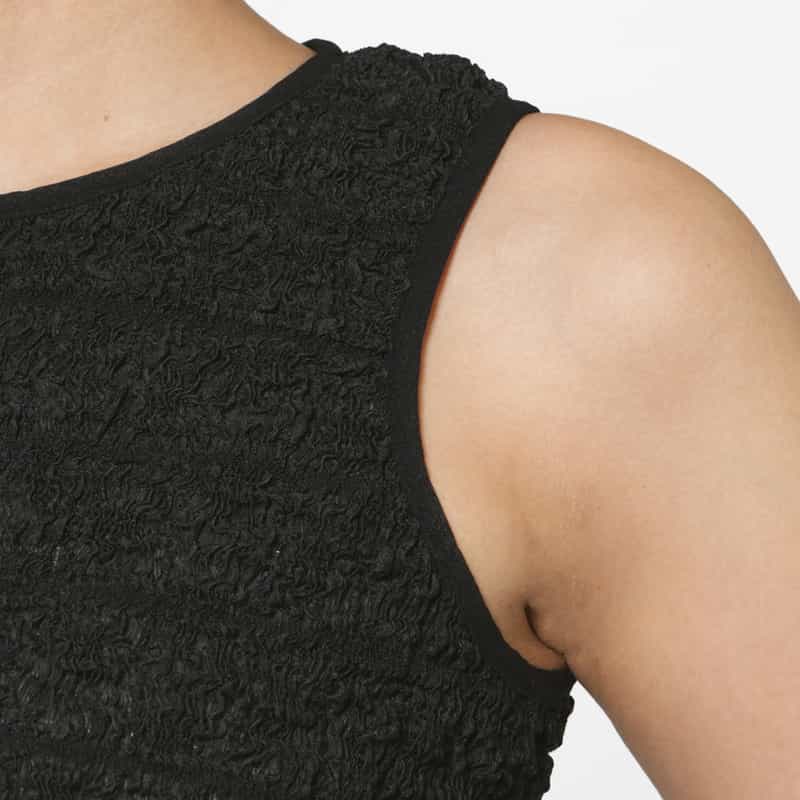 ATELIER EDITION ATELIER EDITION ＜アトリエ エディション＞フリルヘム ボリュームブラウス BLACK