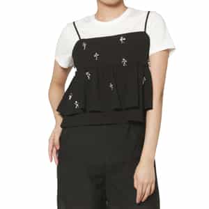 ATELIER EDITION ＜アトリエ エディション＞ビーズ刺繍 キャミソール