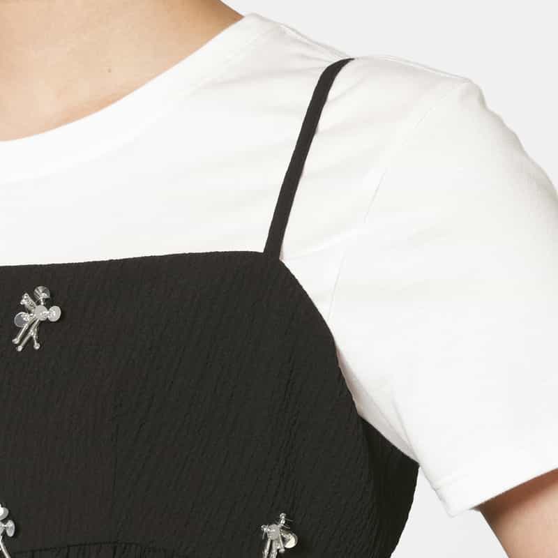 ATELIER EDITION ATELIER EDITION ＜アトリエ エディション＞ビーズ刺繍 キャミソール BLACK