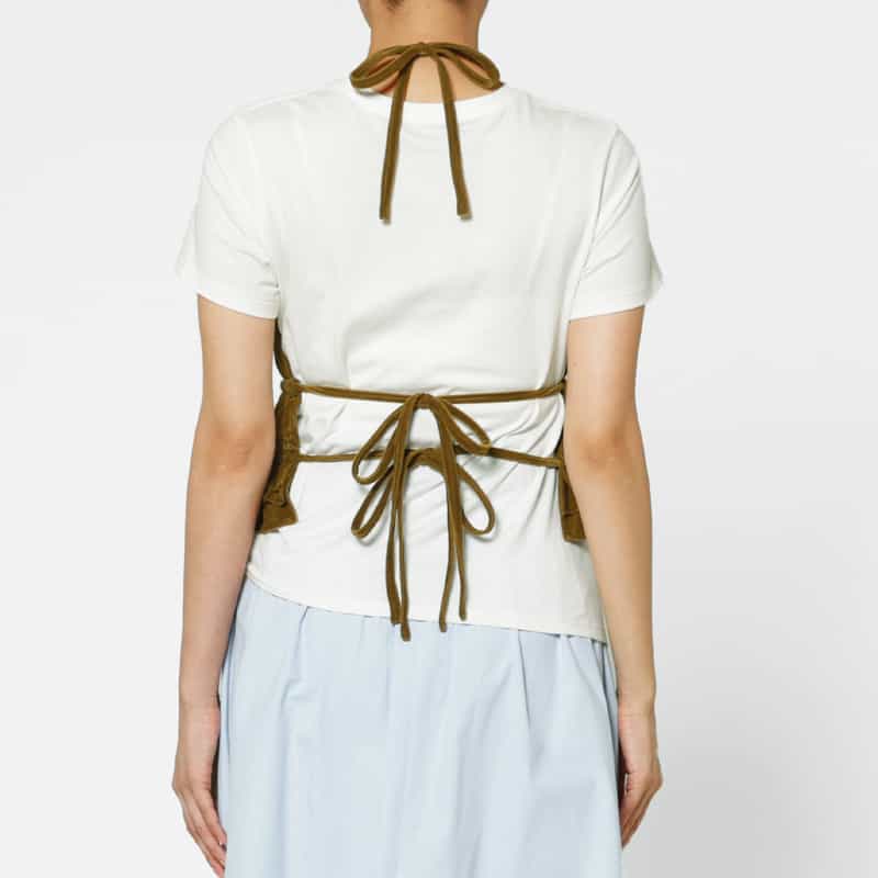 ATELIER EDITION ATELIER EDITION ＜アトリエ エディション＞ホルターネック フリルキャミソール BROWN