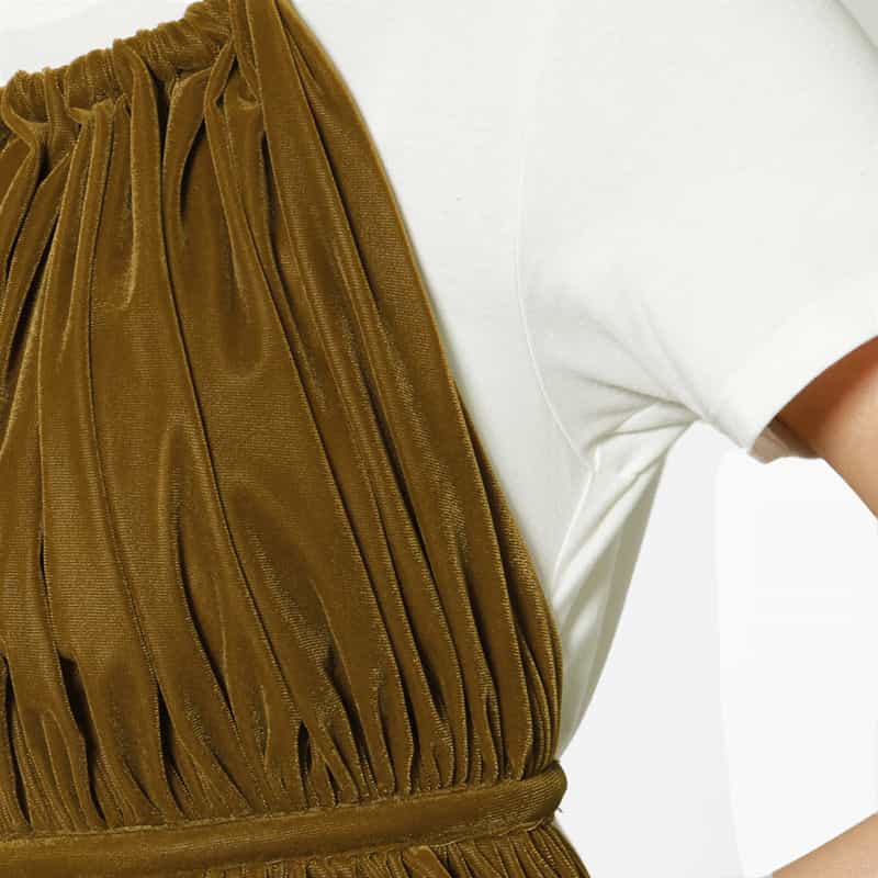 ATELIER EDITION ATELIER EDITION ＜アトリエ エディション＞ホルターネック フリルキャミソール BROWN