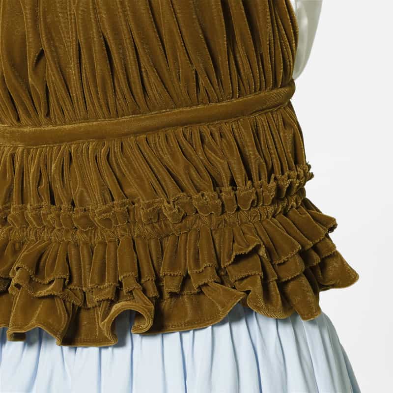 ATELIER EDITION ATELIER EDITION ＜アトリエ エディション＞ホルターネック フリルキャミソール BROWN