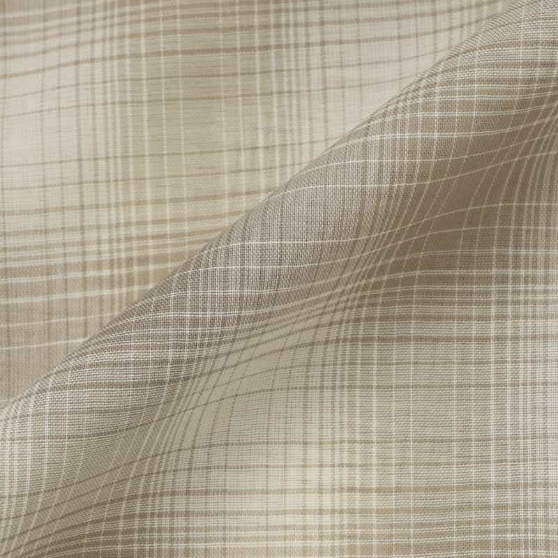 ATELIER EDITION ATELIER EDITION ＜アトリエ エディション＞シアー素材 チェック柄クロップドシャツ BEIGE