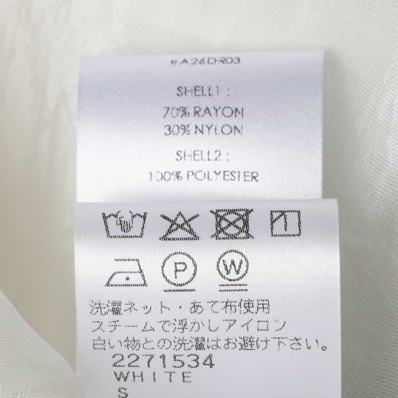 ATELIER EDITION ATELIER EDITION ＜アトリエ エディション＞シアー素材 レースヘム レイヤードドレス WHITE